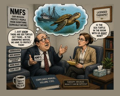 Fifth Circuit Hears Oral Argument in Louisiana Shrimpers’ Challenge to Federal Turtle Excluder Device Mandate