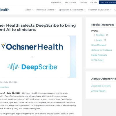 https://news.ochsner.org/news-releases/ochsner-health-selects-deepscribe-to-bring-ambient-ai-to-their-4-700-clinicians