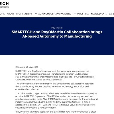 https://www.smartech.com/news/media-release-smartech-and-royomartin-collaboration-brings-ai-based-autonomy-to-manufacturing